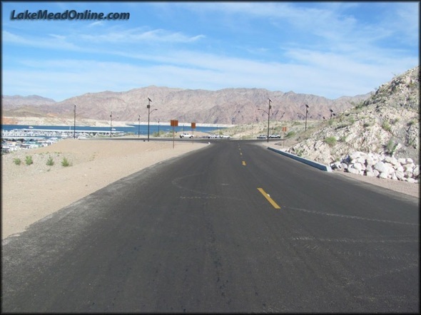 New launch ramp road at Callville Bay