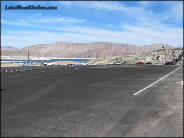 New parking lot at Callville Bay