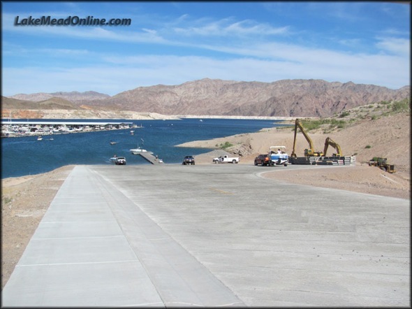 New completed launch ramp at Callville Bay
